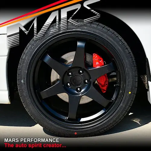 Mars Mp-37 18 Inch Matt Black Jdm Stag Alloy Wheels Rims 5X100 1