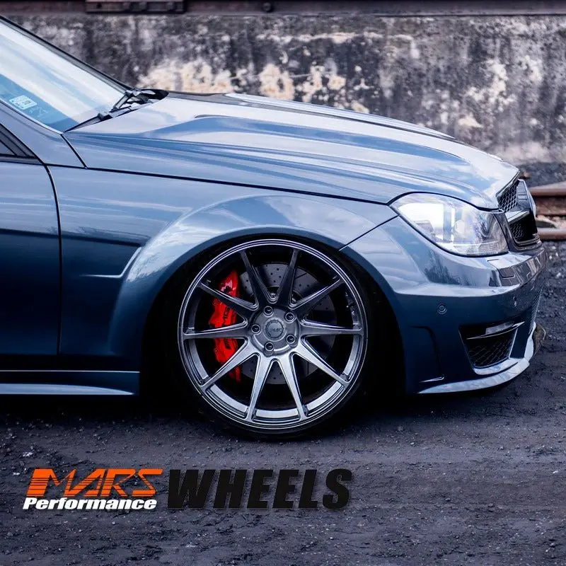 Mars Mp-Ms Hyper Black 19 Inch Multi-Spork Stag Concave Alloy Wheels Rims 1
