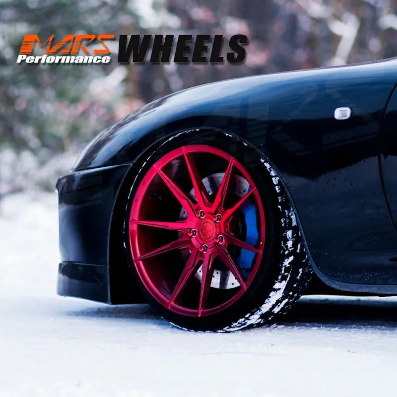 Mars Mp-Rh Candy Red 20 Inch Deep Concave Stag Alloy Wheels Rims 1