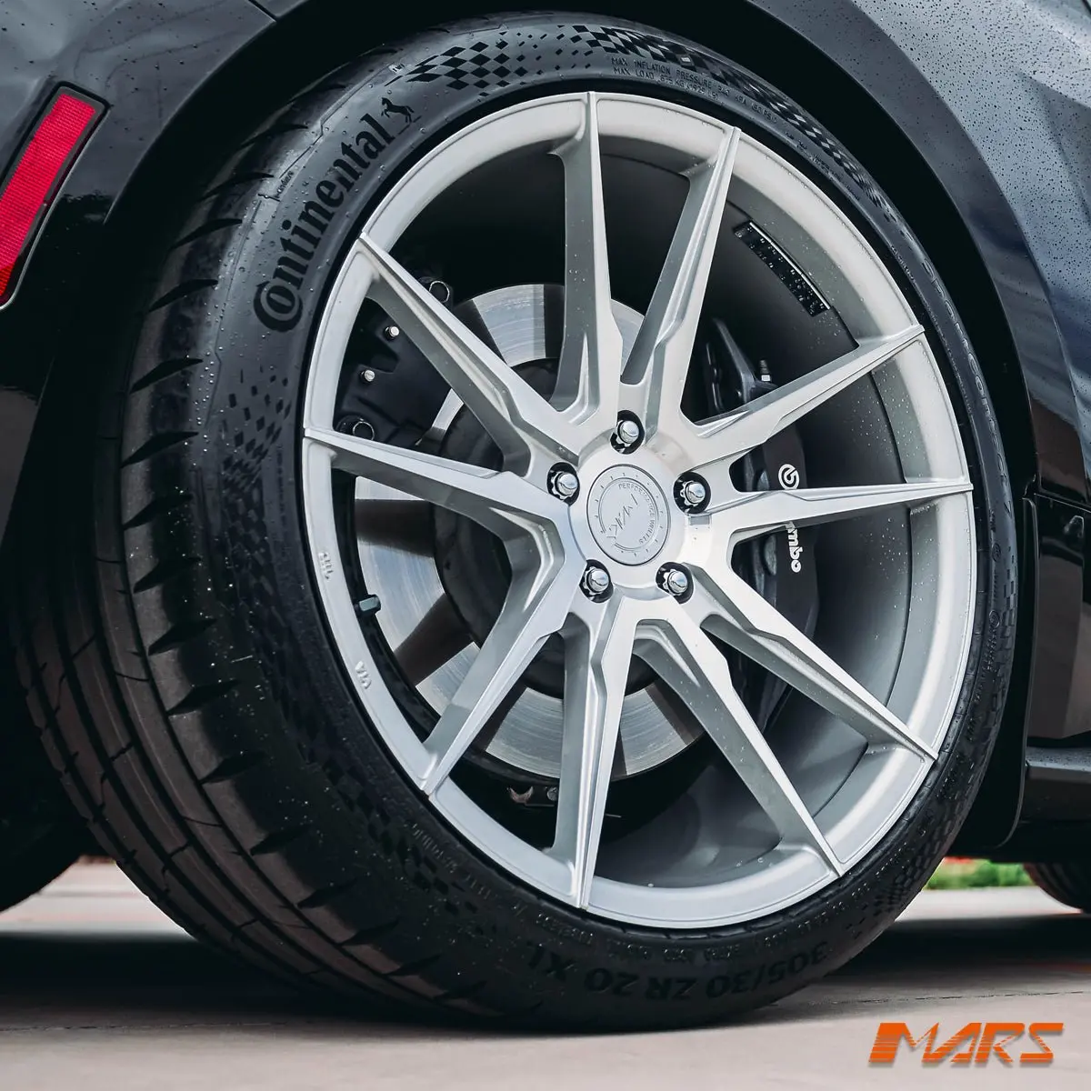 Mars Mp-Rh Machined Silver 4X 20 Inch Deep Concave Stag Alloy Wheels Rims 5X114.3 For Mustang 1