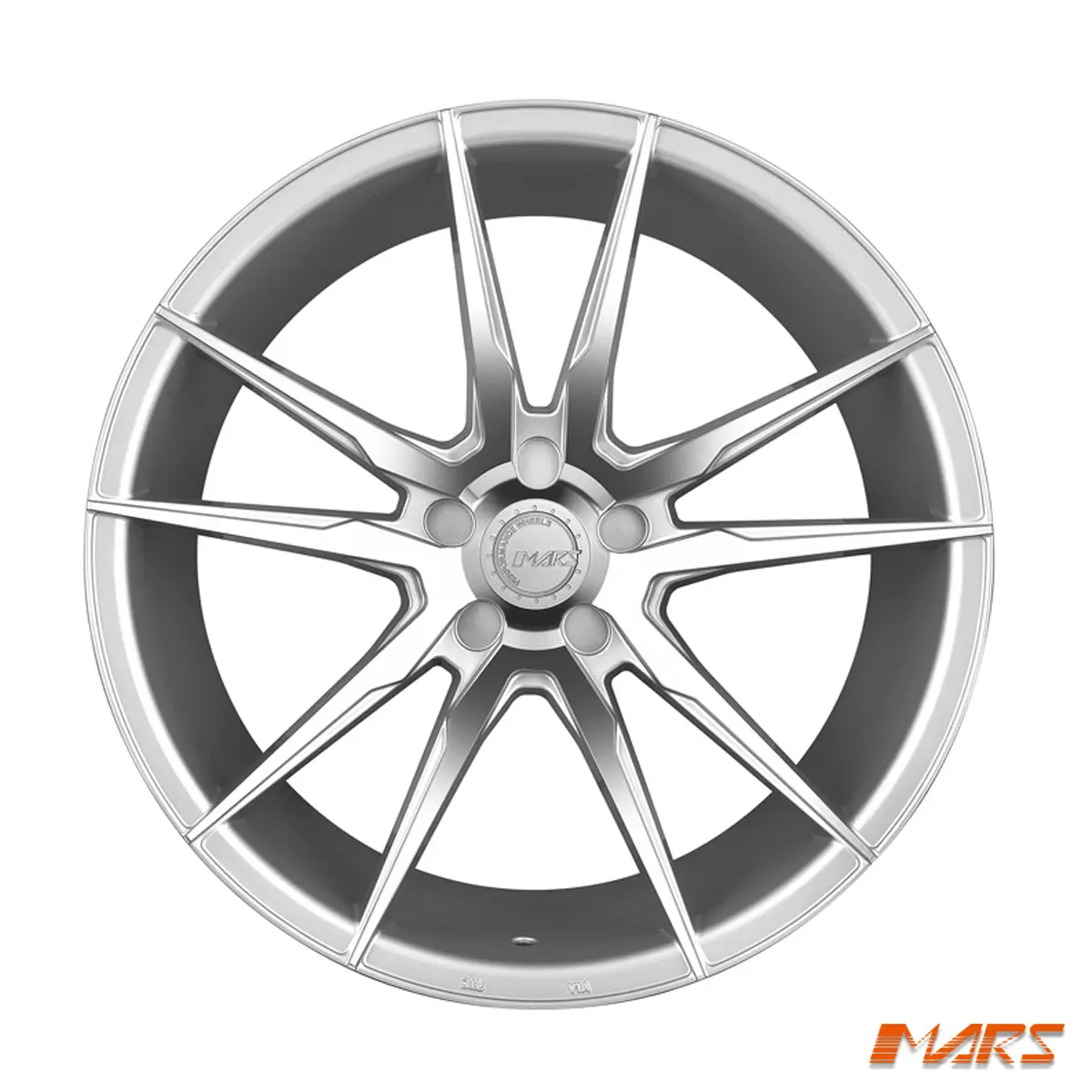 Mars Mp-Rh Hyper Silver 4X 20 Inch Deep Concave Stag Alloy Wheels Rims 5X120 2