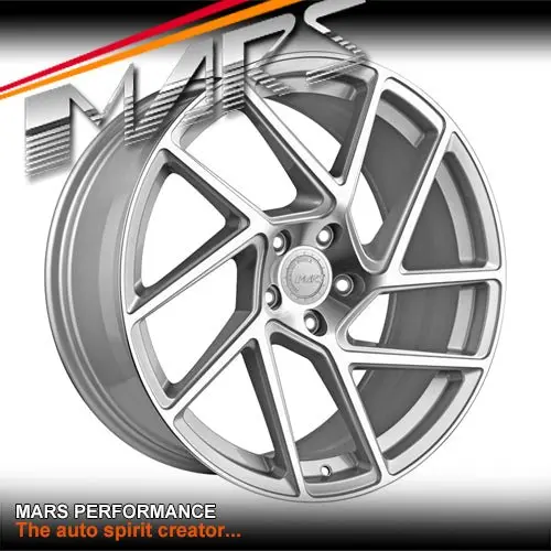 Mars Mp-T3 Machined Silver 20 Inch Twsit Concave Stag Alloy Wheels Rims 1