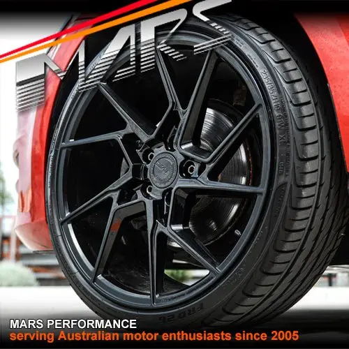 Mars Mp-T4 Gloss Black 19 Inch Twist Spork Concave Alloy Wheels Rims 5X120 1
