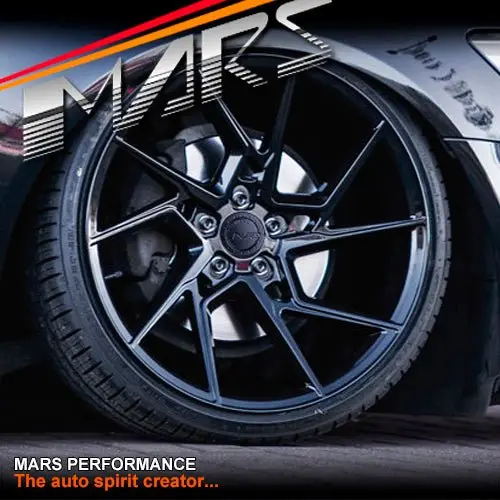 Mars Mp-T4 Gloss Black 20 Inch Twist Spork Concave Alloy Wheels Rims 1