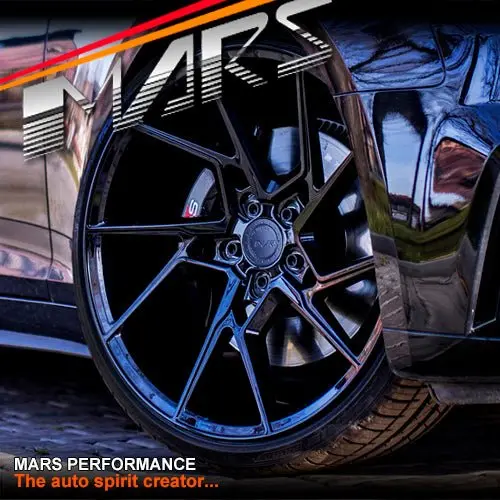 Mars Mp-T4 Gloss Black 20 Inch Twist Spork Concave Alloy Wheels Rims 5X112 1