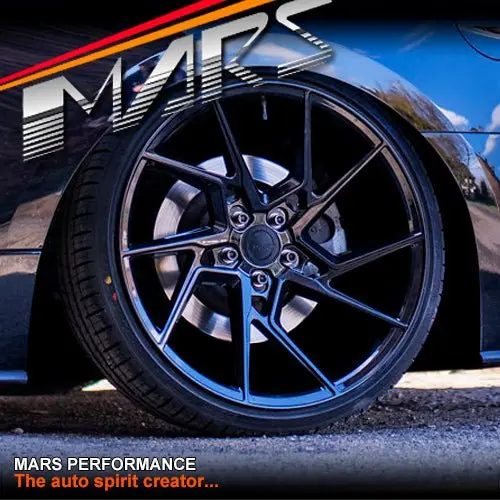 Mars Mp-T4 Gloss Black 20 Inch Twist Spork Concave Alloy Wheels Rims 5X114.3 1