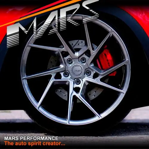 Mars Mp-T4 Hyper Black 19 Inch Twist Spork Concave Alloy Wheels Rims 5X112 1