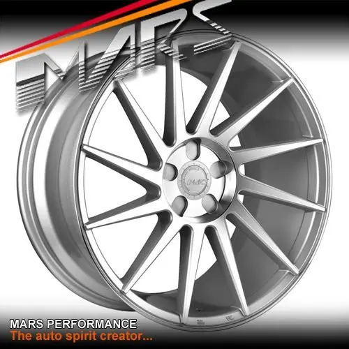 Mars Mp-Tw 19 Inch Silver 19 Inch Twist Concave Stag Alloy Wheels Rims 2