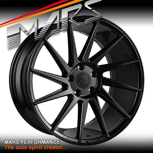 Mars Mp-Tw Gloss Black 19 Inch Twist Concave Stag Alloy Wheels Rims 1