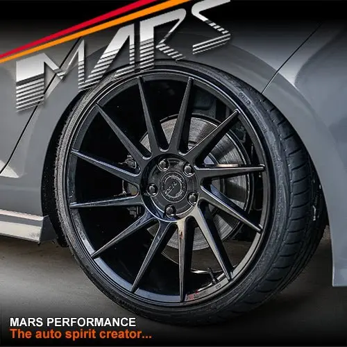 Mars Mp-Tw Gloss Black 4X 19 Inch Deep Twist Concave Stag Alloy Wheels Rims 5X114.3 1