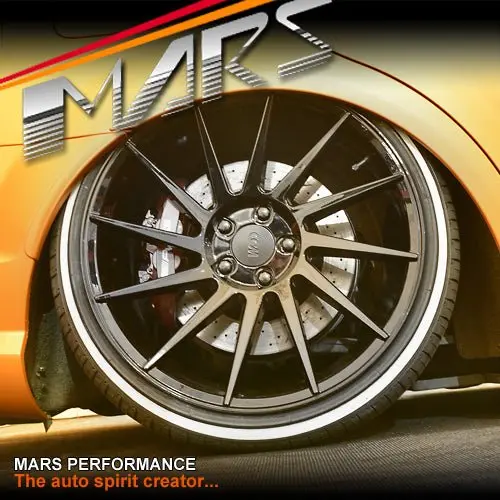 Mars Mp-Tw Gloss Black 4X 19 Inch Twist Concave Stag Alloy Wheels Rims 5X112 1