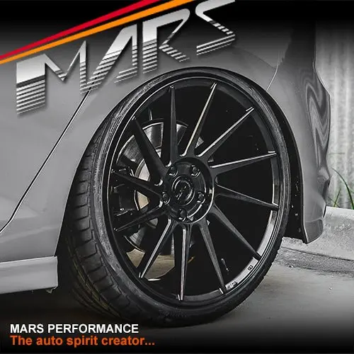 Mars Mp-Tw Gloss Black 4X 19 Inch Twist Concave Stag Alloy Wheels Rims 5X120 1