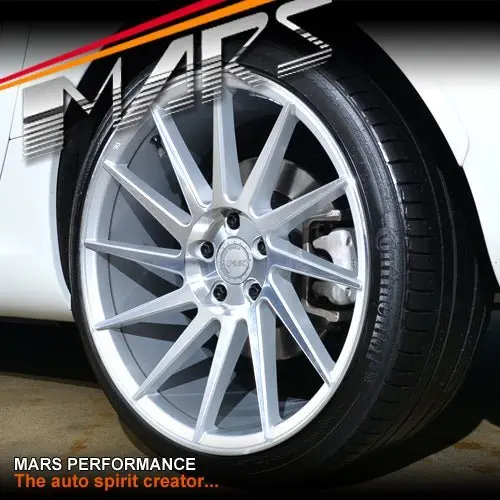 Mars Mp-Tw Silver 4X 19 Inch Twist Concave Stag Alloy Wheels Rims 5X120 1