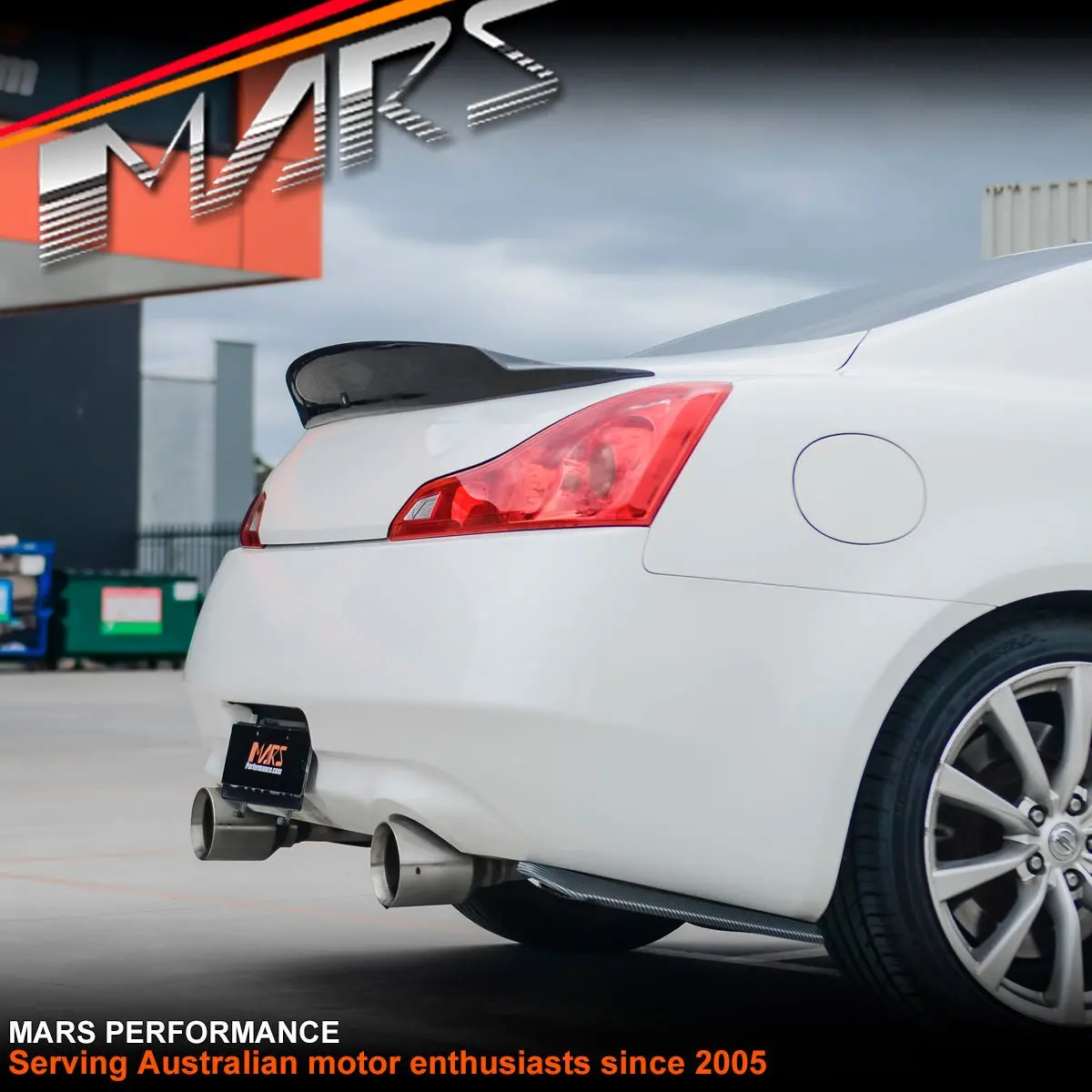 Mars Performance Carbon Fibre Rear Trunk Lip Spoiler Wing For Infiniti G37 & 370Gt Coupe 1