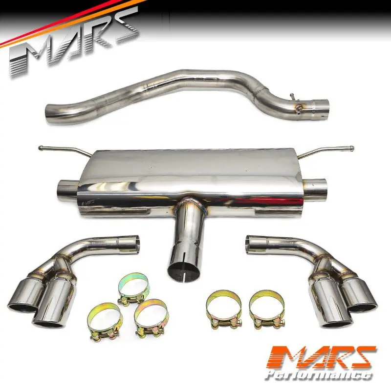 Mars Performance Twin Outlet Muffler Exhaust Cat-Back For Audi Tt 8J 2Wd 2006-2014 1