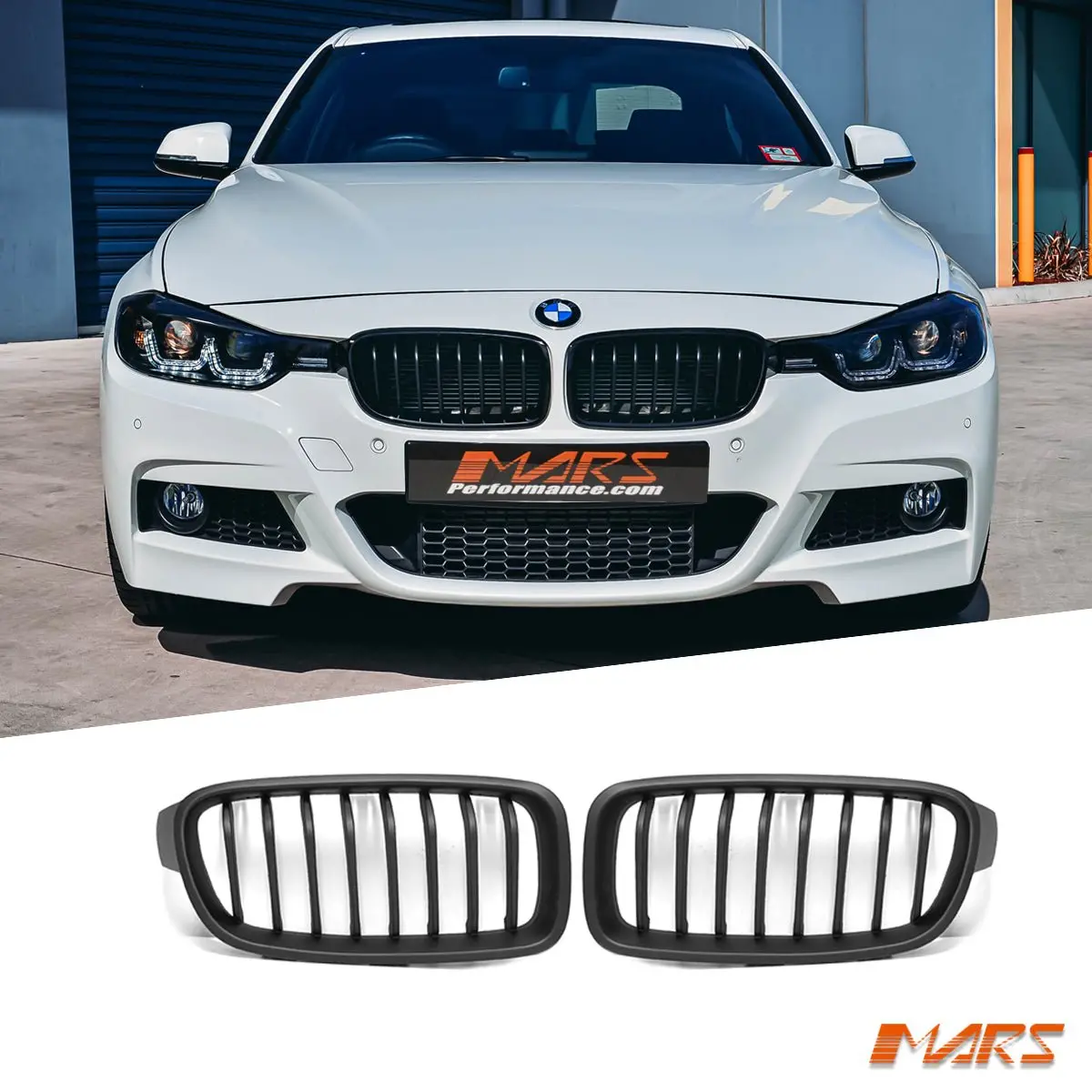 Matt Black M Tech Sport Style Front Bumper Bar Kidney Grille Grill Bodykit For Bmw 3 Series F30 Sedan & F31 Wagon 2012-2018 1