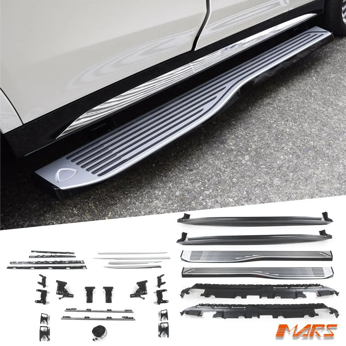 Maybach Style Lower Side Skirts Bodykit With Retractable Electric Foot Rest Running Boards Side Step Bar For Mercedes Benz X167 Gls Class 2019-2025 1