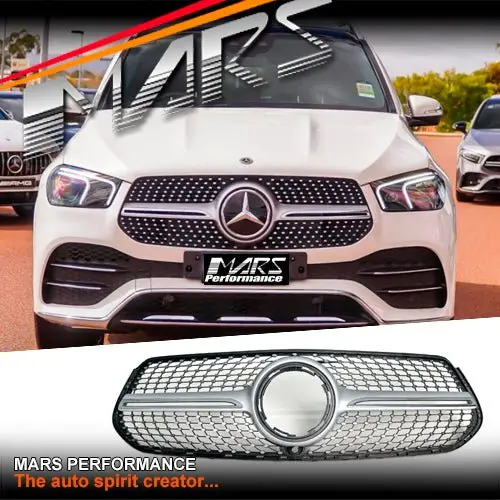 Mercedes-Benz Used Oem Chrome Silver Gle Class Front Bumper Bar Grille Grill For V167 W167 2019-2023 1