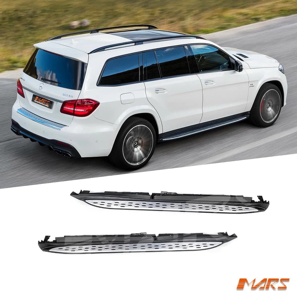 Mercedes Benz Oem Style Running Boards Side Step Bar For X166 Gl Class 2013-2015 & Gls Class 2016-2019 1