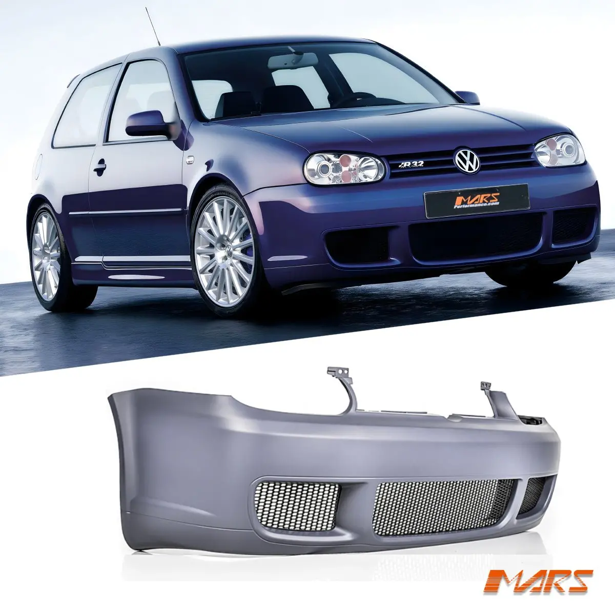 Mk4 R32 Style Front Bumper Bar Bodykit For Volkswagen Vw Golf Iv Hatch Mk-4 1999-2004 1
