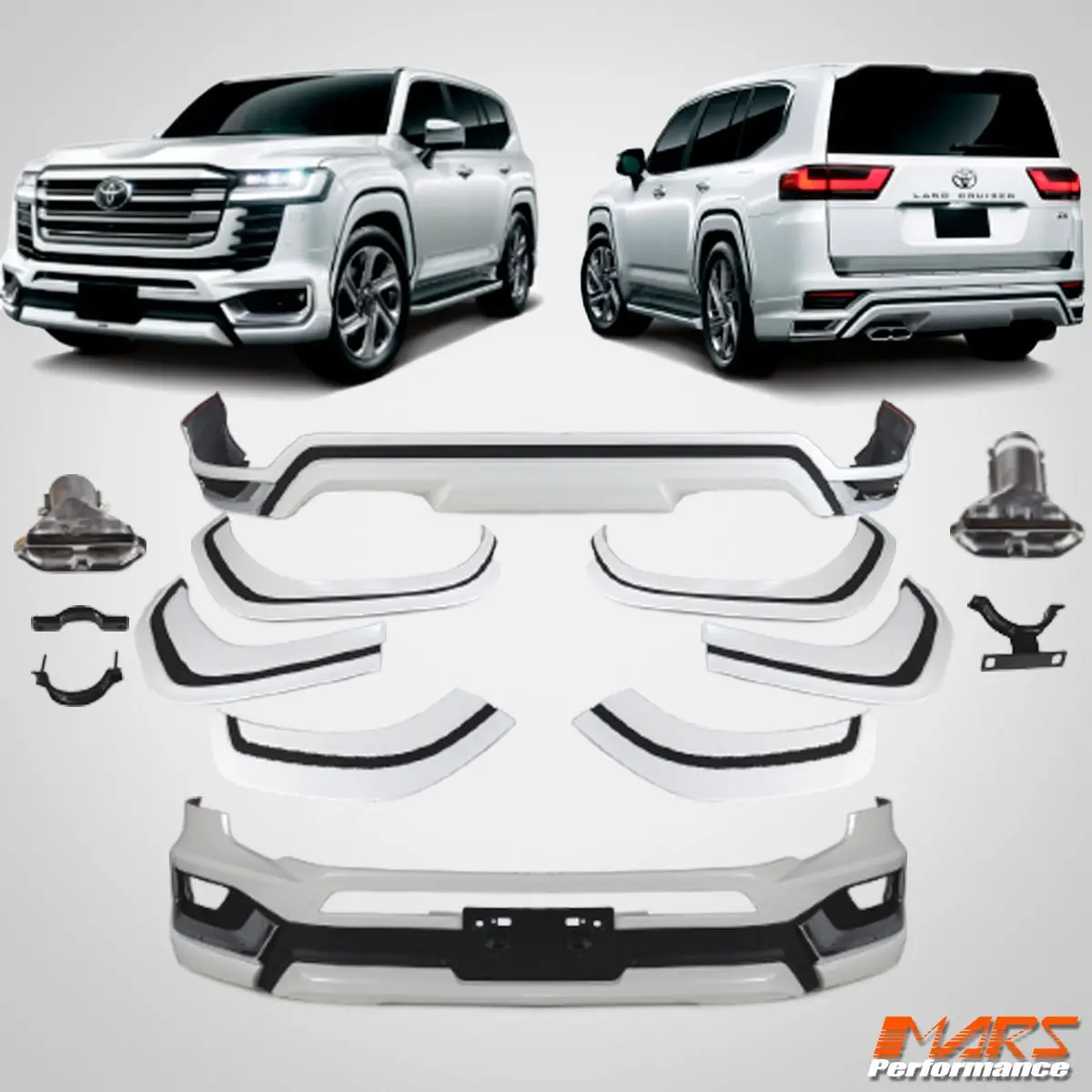 Modellista Style Bumper Bar Bodykit & Wheel Arches For Toyota Landcruiser 300 Series Sahara Zx 2021-2025 1