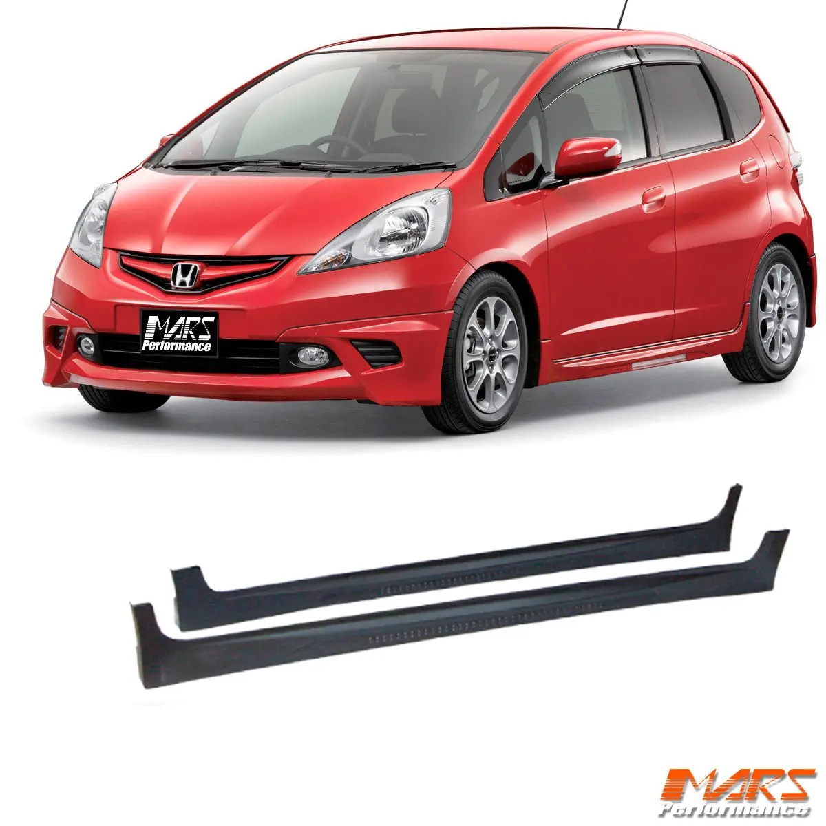 Modulo Style Lower Rear Bumper Bar Diffuser Bodykit For Honda Jazz Fit Ge 2008-2014 1