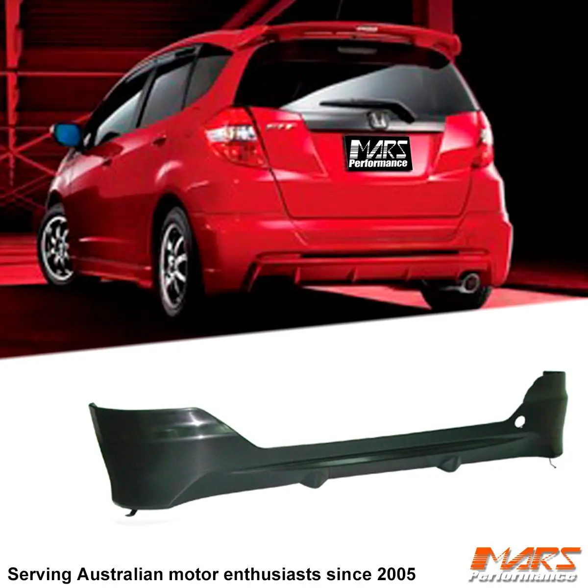 Modulo Style Lower Rear Bumper Bar Diffuser Bodykit For Honda Jazz Fit Ge1 2008-2010 1