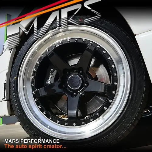 Mp-Sp 18 Inch Super Concave Gloss Black Face With Deep Dish Stag Alloy Wheels Rims 5 X 120 1