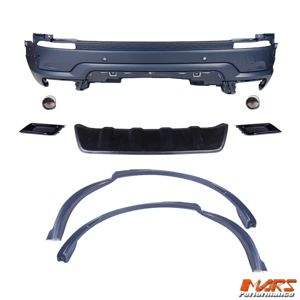 My19 Update R Dynamic Style Rear Bumper Bar Bodykit For Land Rover Discovery Sport L550 2015-2024 2