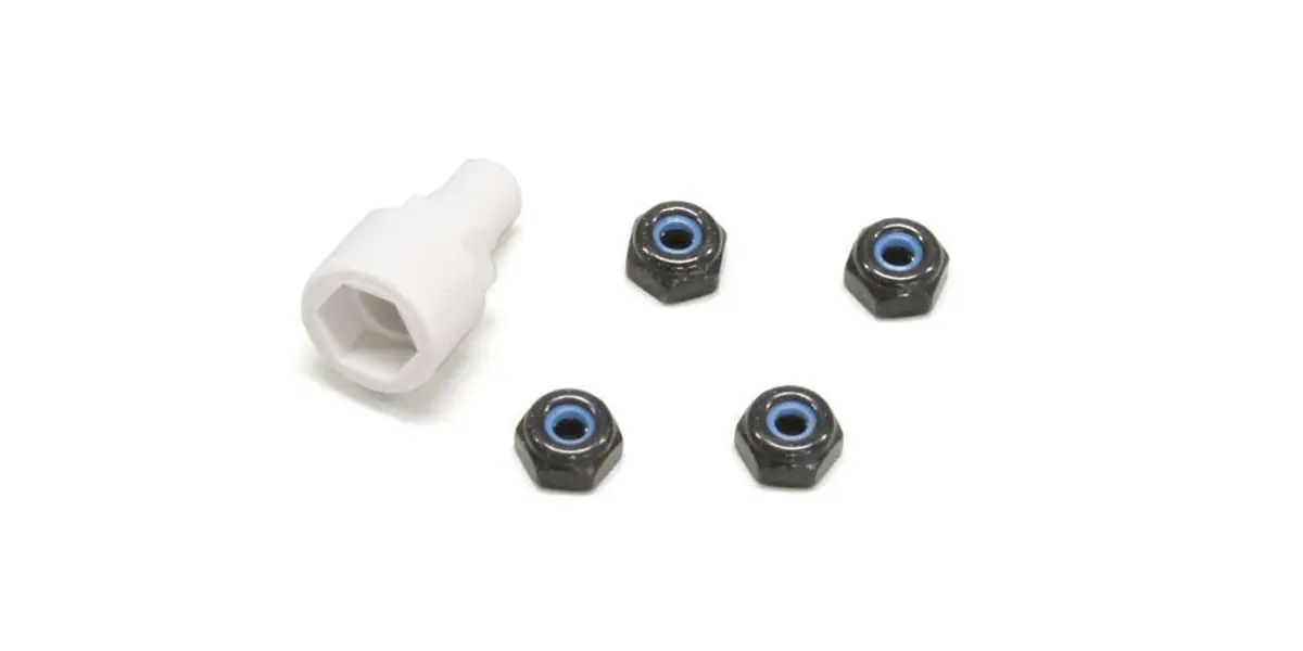 Kyosho Mini-Z Color Nylon Nut Black Mzw13bk 1