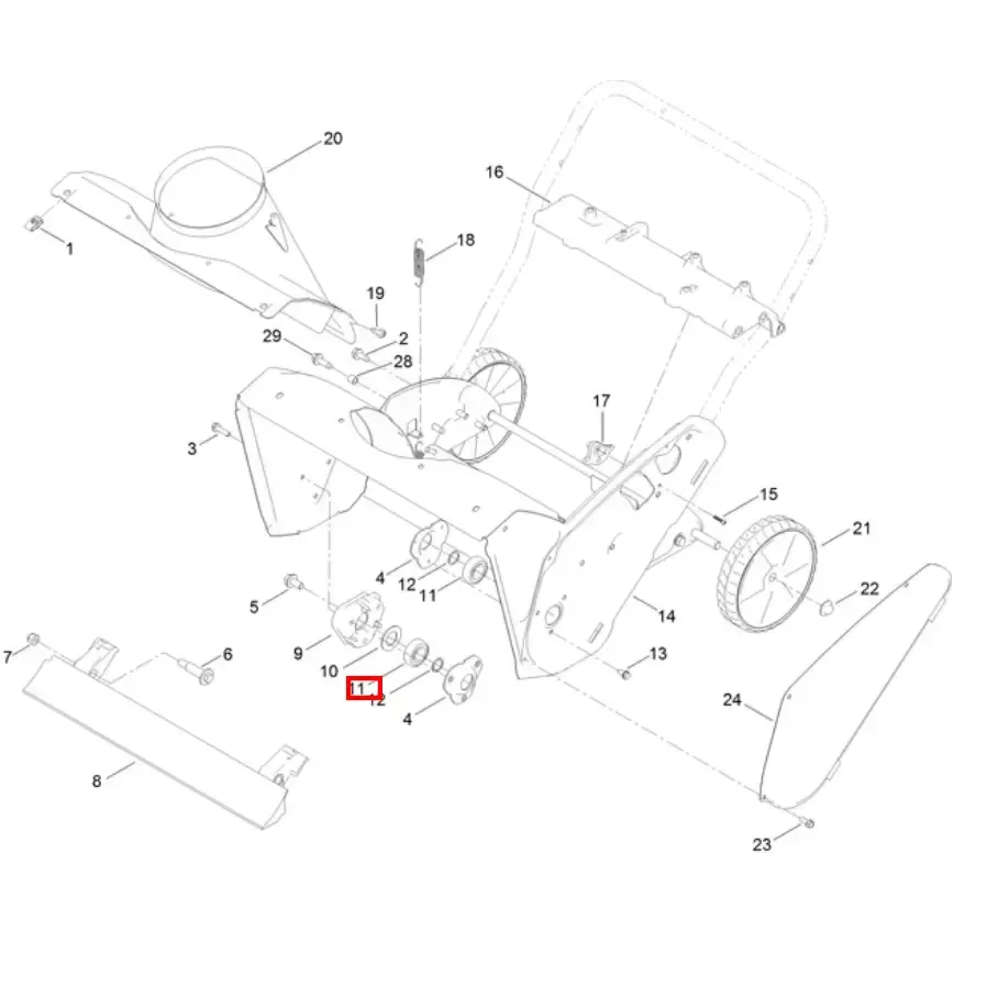 Oem Toro Power Clear Snowblower Bearing (100-1048) Replaced By 38-7820 2