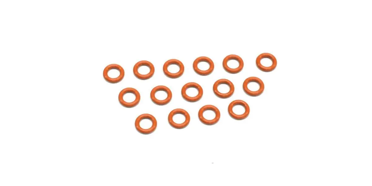 Kyosho Org06b Silicone O-Ring(P6/Orange) 15Pcs Org06b 1