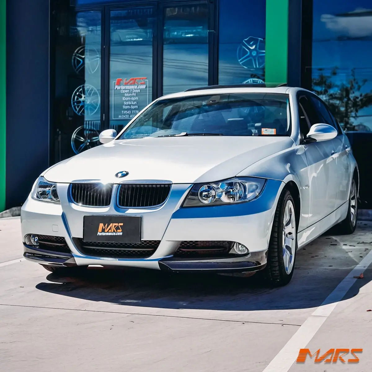 Performance Carbon Fibre Front Bumper Splitter Lips Bodykit Spoiler For Bmw 3-Series E90 E91 Pre Lci 2005-2008 1