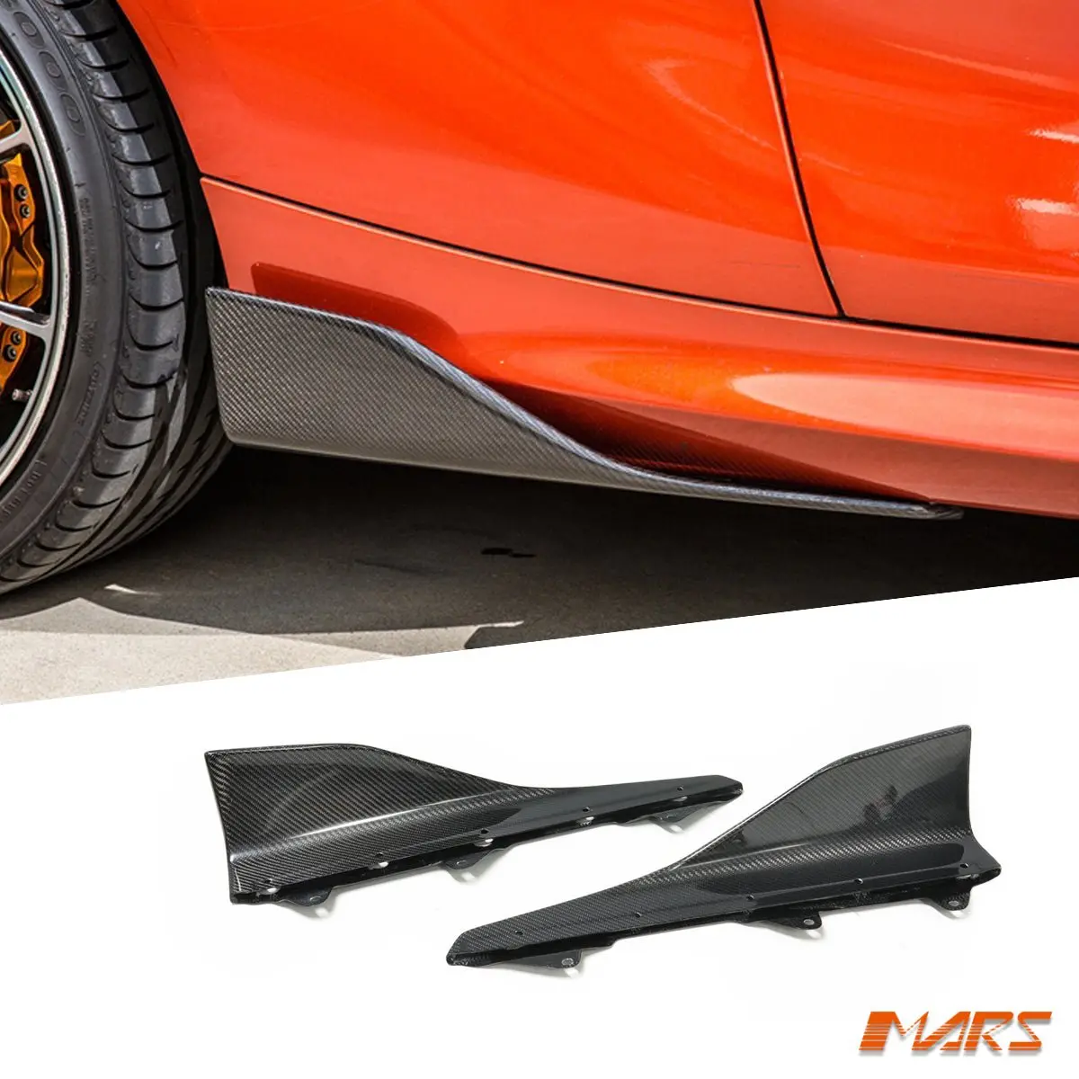 Performance Carbon Fibre Lower Side Skirts Winglet Splitter Lip Spoiler Bodykit For Bmw 2-Series F22 F23 & F87 M2 M2c 1