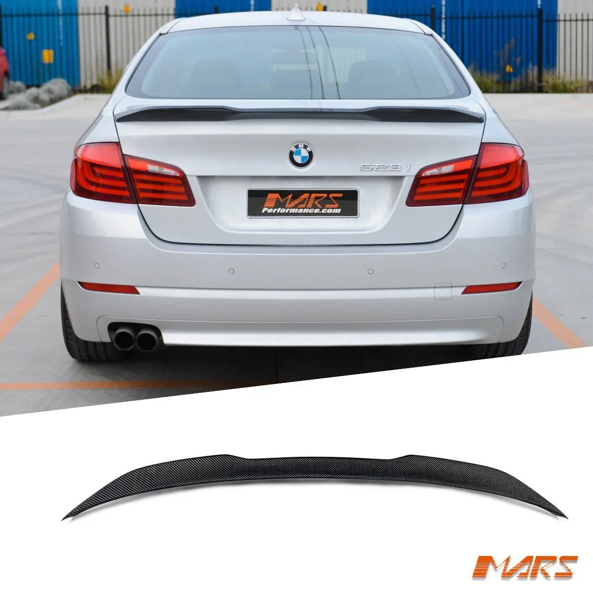 Performance Pro Style Carbon Rear Trunk Lip Spoiler Wing Bodykit For Bmw F10 5-Series Sedan & M5 2010-2016 1