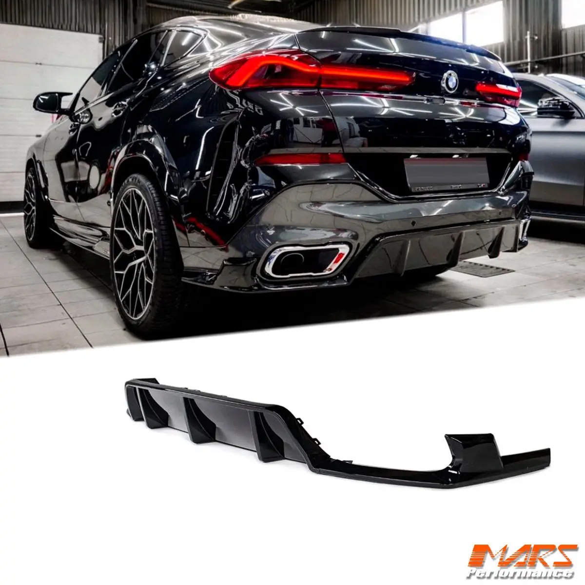 Performance Style Aero Dynamic Splitters Lip Spoiler & Diffuser Kit For Bmw G06 X6 Pre Lci M Sport 2019-2025 1