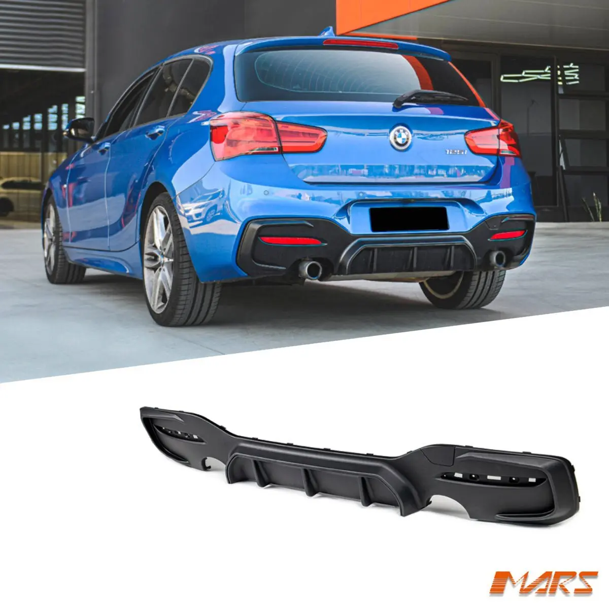 Performance Style Rear Bumper Bar Diffuser Bodykit For Bmw 1-Series F20 Lci 2015-2019 M Sport M135i M140i 1