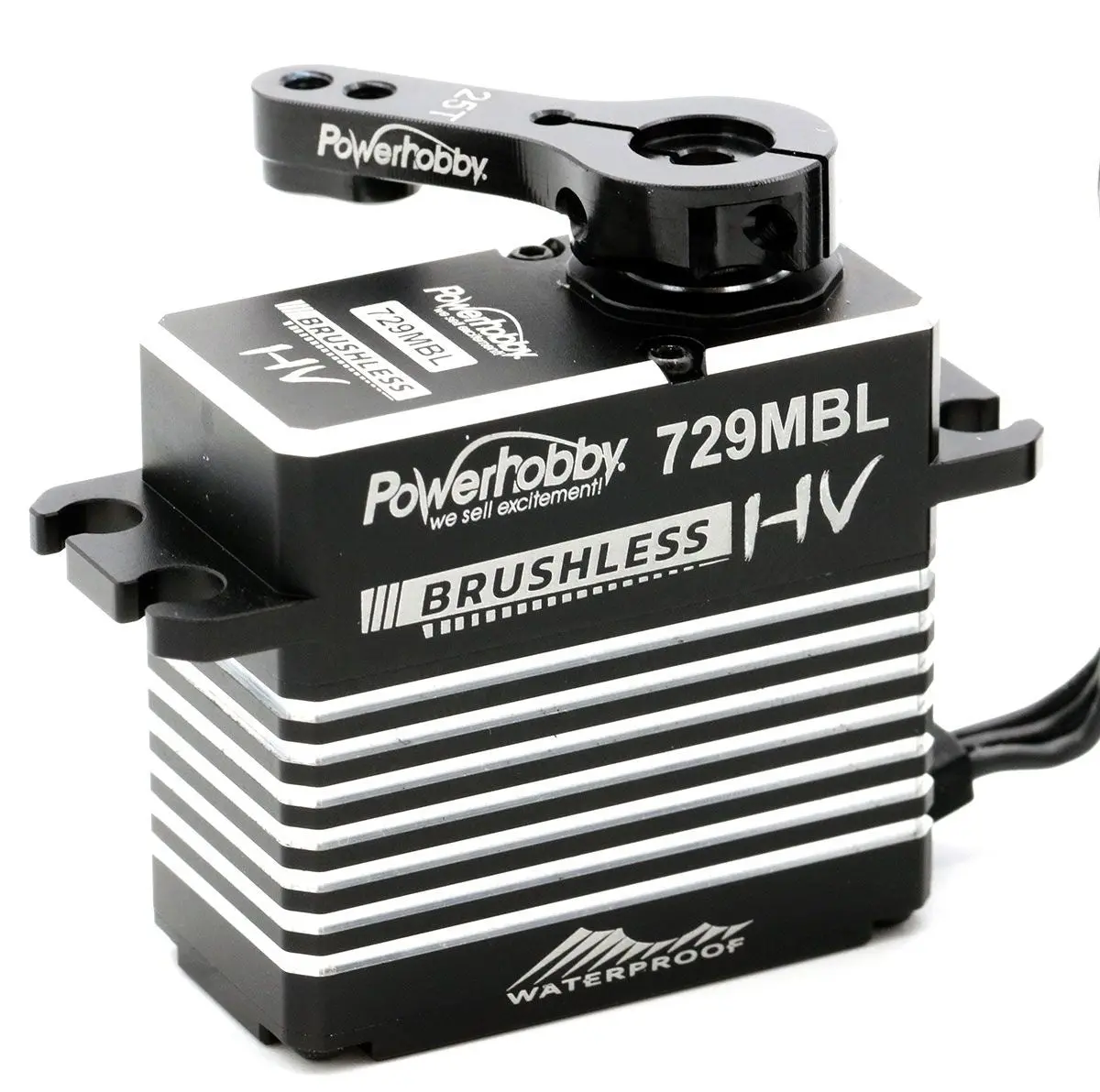 Powerhobby 729Mbl High Voltage Waterproof Brushless Steel Gear Servo, W/ Aluminum Case 1