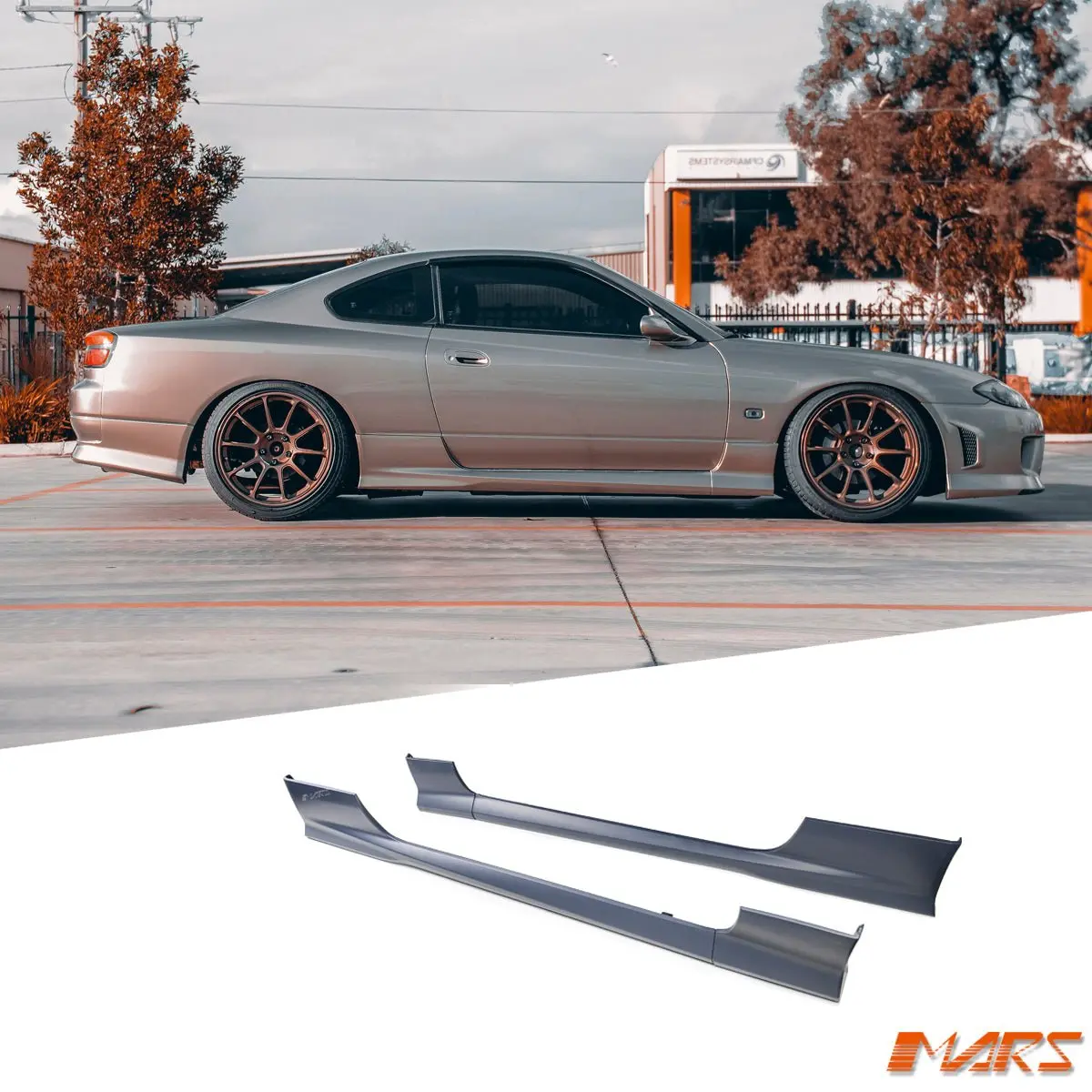 Plastic Jdm Aero Style 2 Pieces Side Skirts Bodykits For Nissan 200Sx Silvia S15 1
