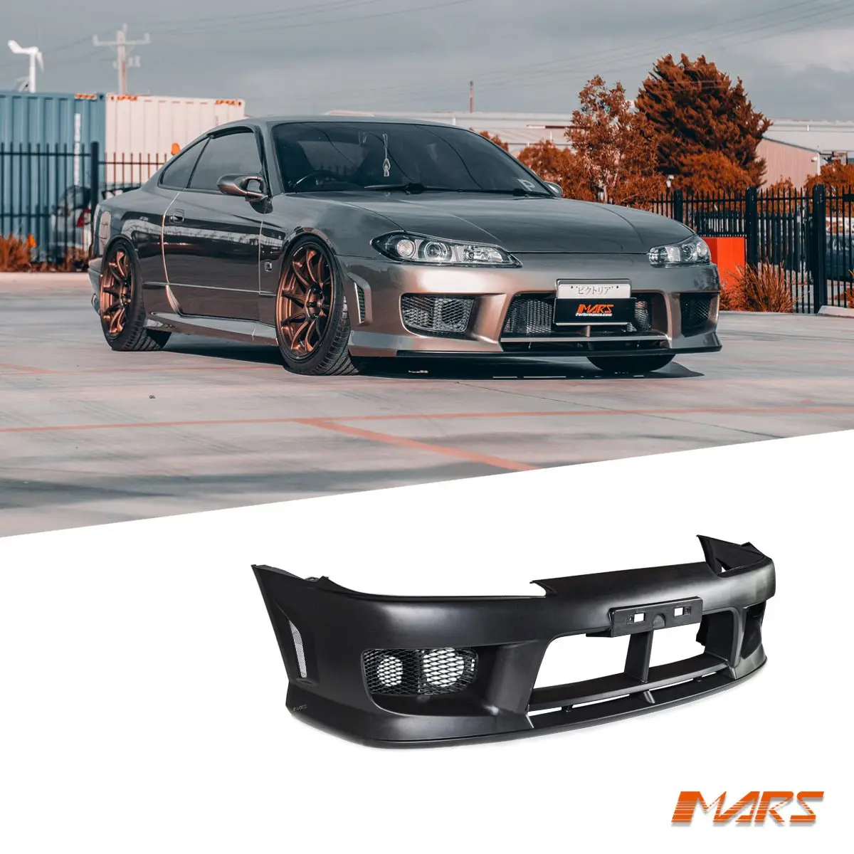 Plastic Jdm Aero Style Front Bumper Bar Bodykits For Nissan 200Sx Silvia S15 1
