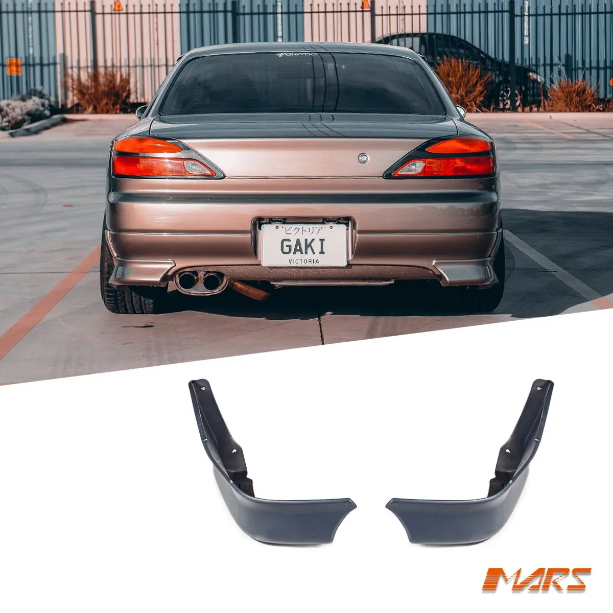 Plastic Jdm Aero Style Rear Bumper Bar Corner Splitter Pods Bodykits For Nissan 200Sx Silvia S15 1