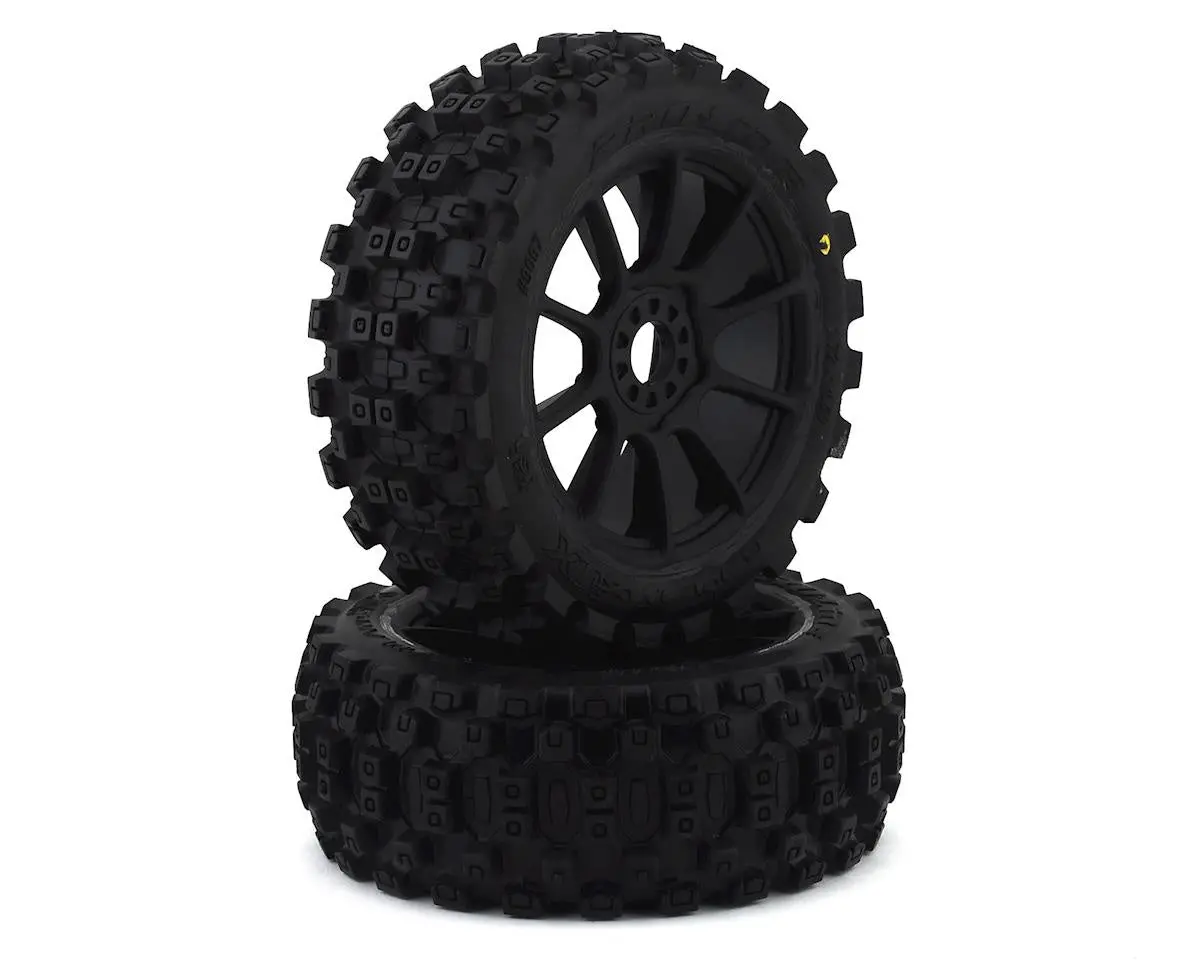 Pro-Line 9067-21 Badlands Mx Pre-Mounted 1/8 Buggy Tires (Black) (2) (M2) W/Mach 10 Wheel 1