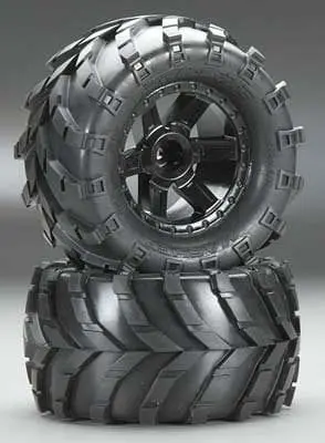 1192-12 Masher 2.8 All Terrain Tires Mntd Blk Whls 1