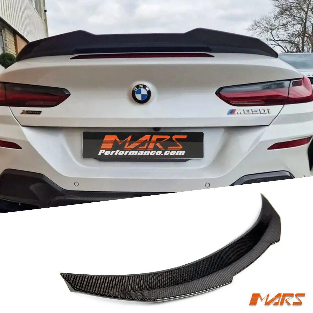 Psm Style Carbon Fibre Rear Trunk Lip Spoiler Wing Bodykit For Bmw 8 Series G14 Convertible & M8 F91 1