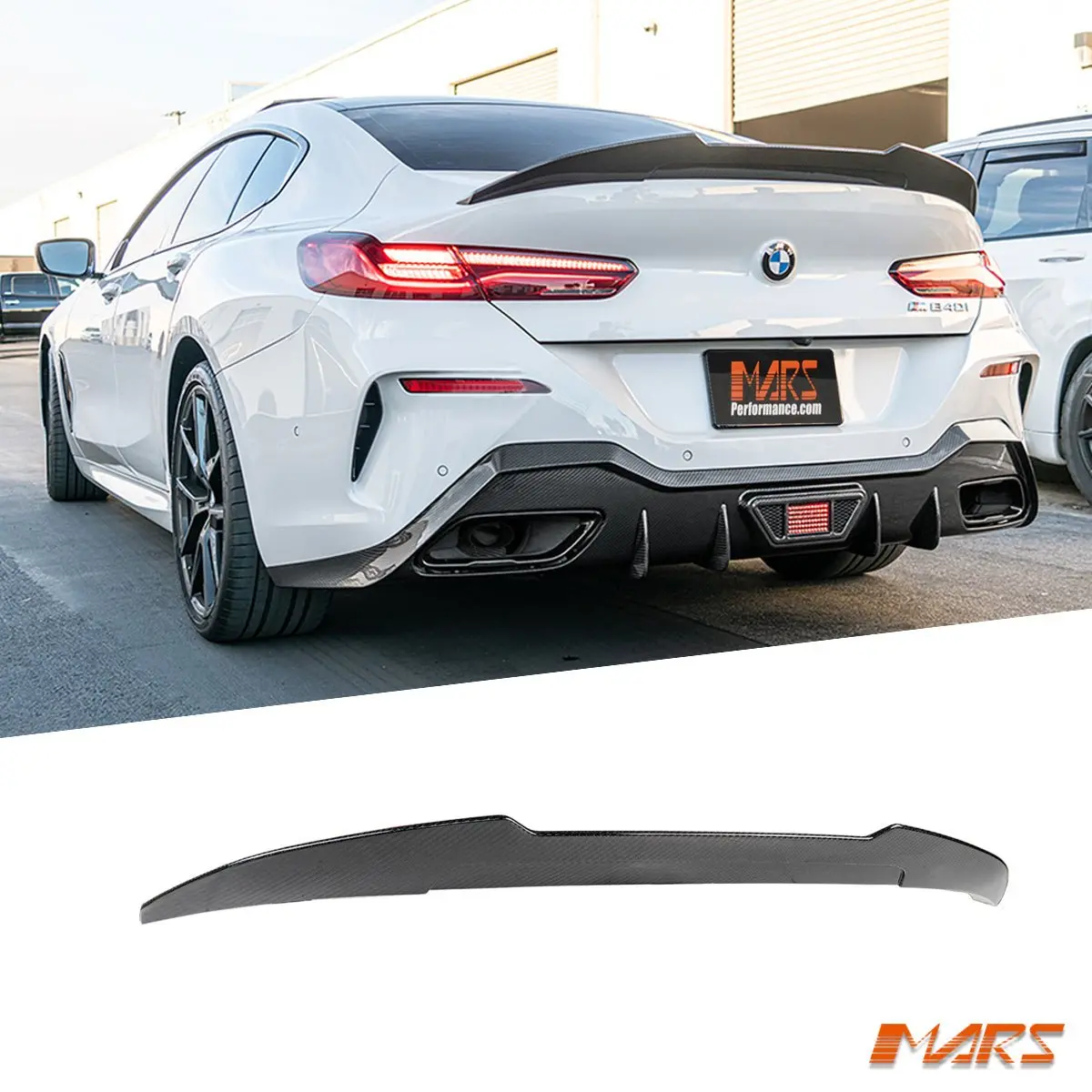 Psm Style Carbon Fibre Rear Trunk Lip Spoiler Wing Bodykit For Bmw 8 Series G16 Gran Coupe & M8 F93 2019-2023 1