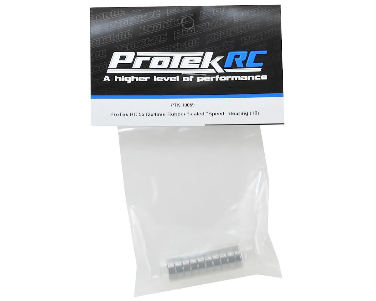 Protek Rc Ptk-10059 5X12x4mm Rubber Sealed "Speed" Bearing (10) 2