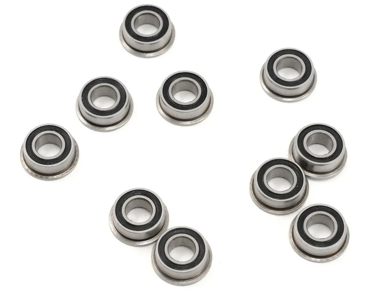 Protek Rc Ptk-10104 5X10x4mm Rubber Sealed Flanged "Speed" Bearing (10) (10104) 1