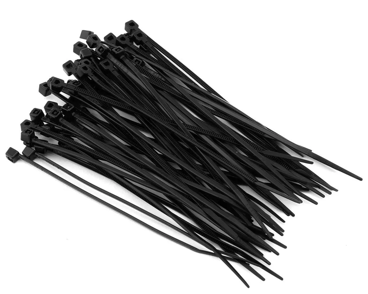 Protek Rc Ptk-1419 2X100mm Zip Ties (Black) (50Pcs) 1