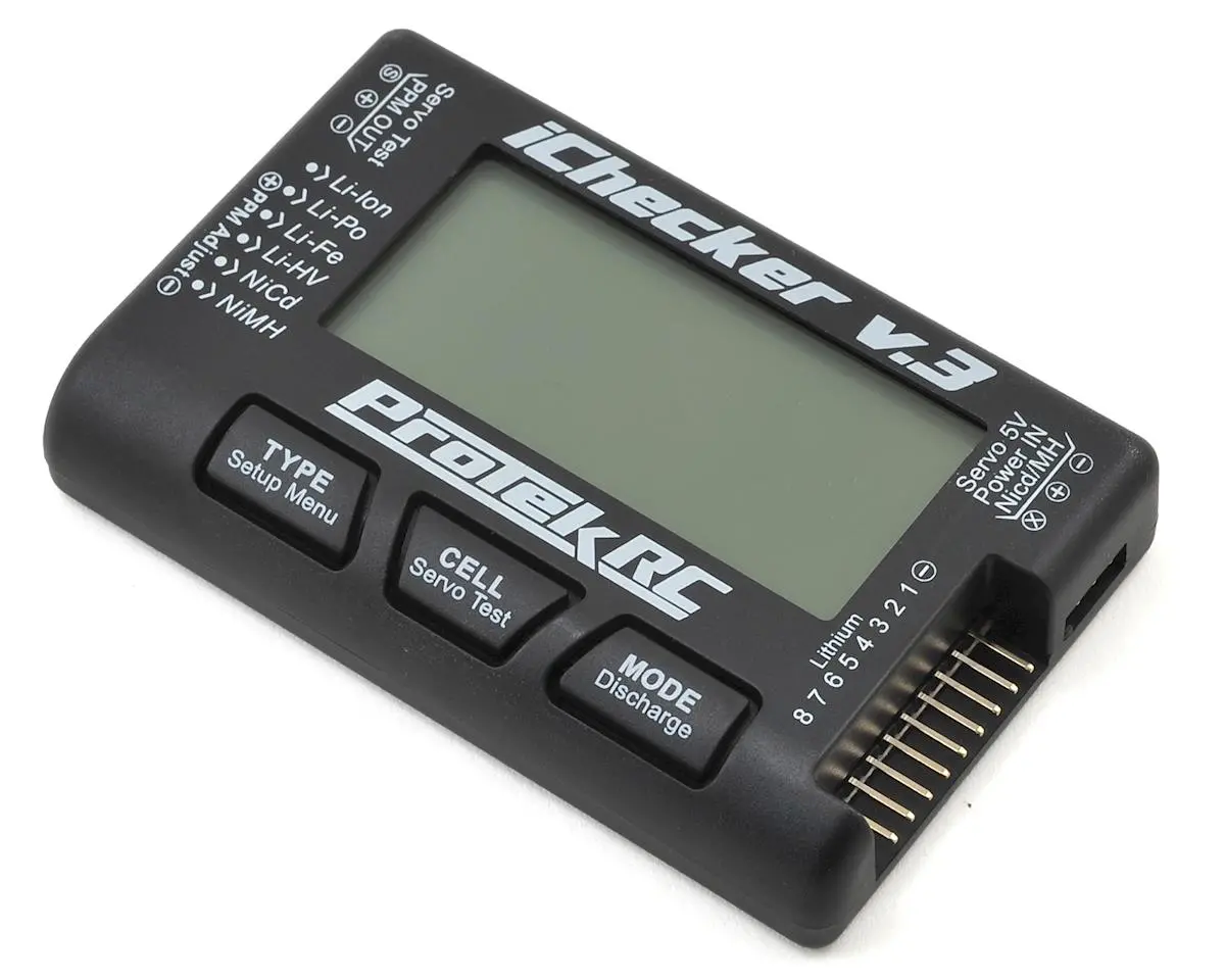 Protek Rc Ptk-211 "Ichecker 3.0" Lcd Lipo Battery Cell Checker (2-8S) W/Balance Discharging 1