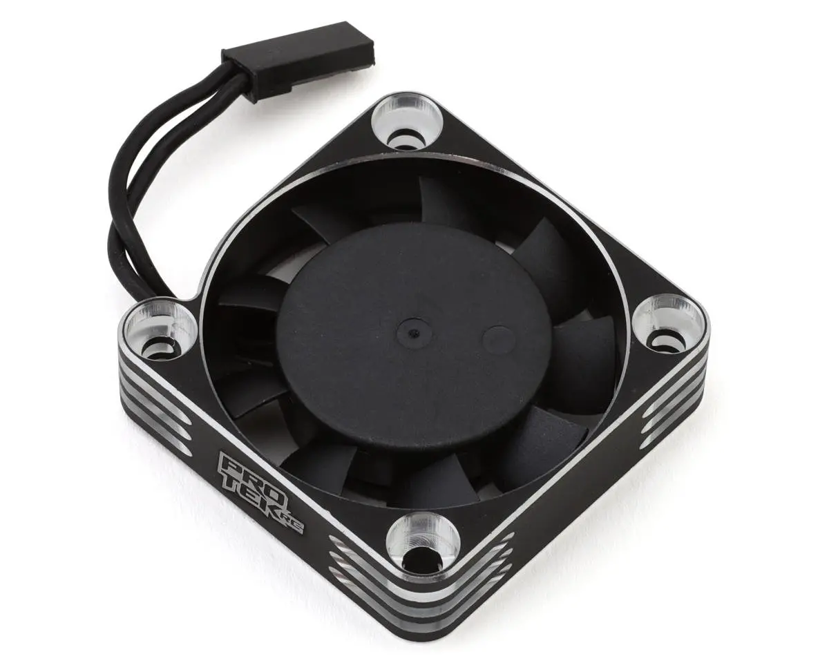 Protek Rc Ptk-2115 40X40x10mm Aluminum High Speed Hv Cooling Fan (Silver/Black) 1